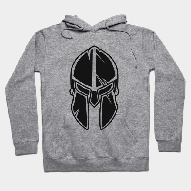 Black Gladiator Hoodie by mathcarl